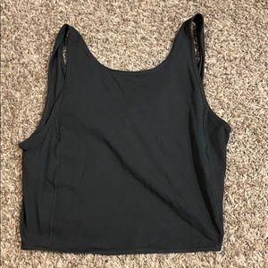Black Lululemon Crop Tank